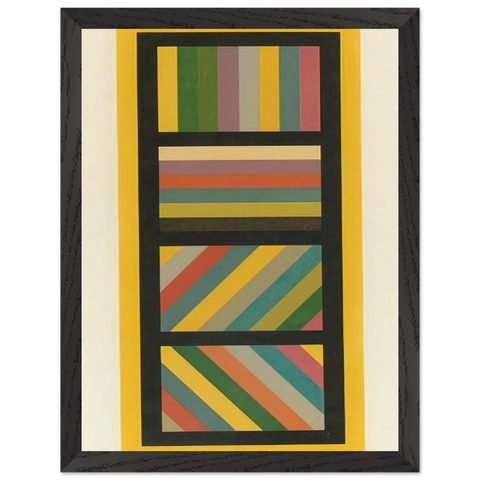 Bands of Color in Four Directions by Sol LeWitt — Framed art print at Zephyeer