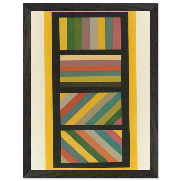 Bands of Color in Four Directions by Sol LeWitt — Framed art print at Zephyeer