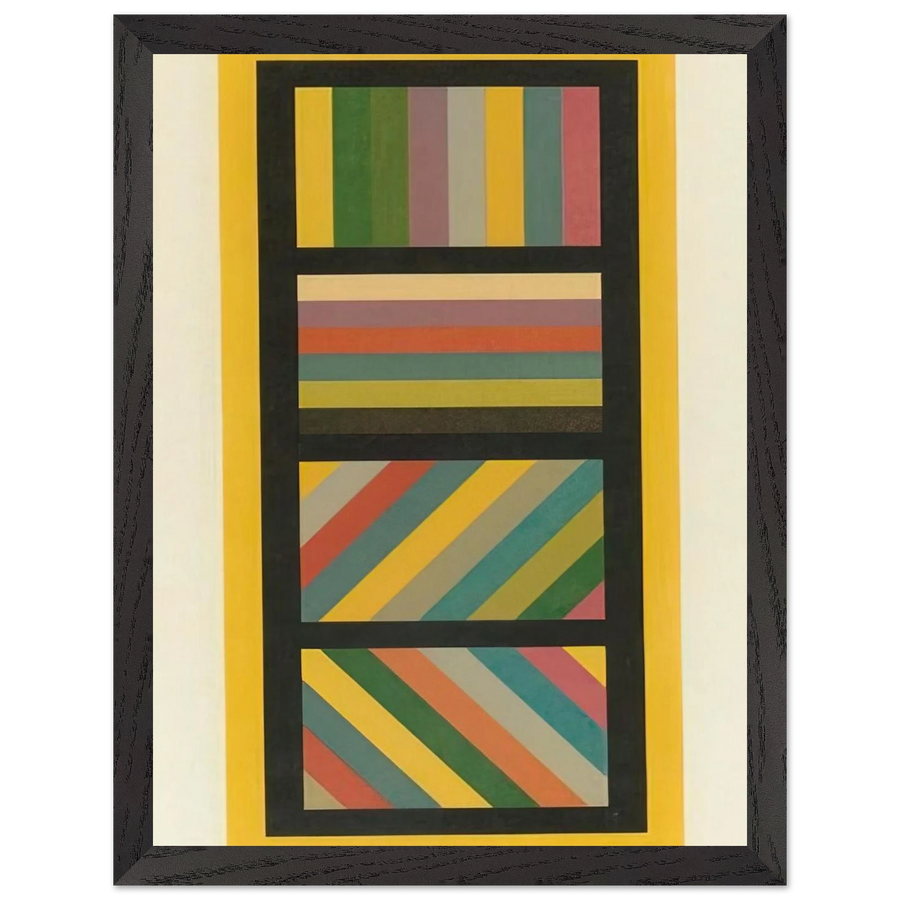 Bands of Color in Four Directions by Sol LeWitt — Framed art print at Zephyeer