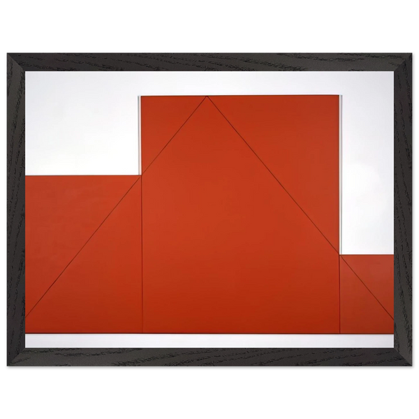 A TRIANGLE WITHIN THREE RECTANGLES 1977 by Robert Mangold — Framed art print at Zephyeer