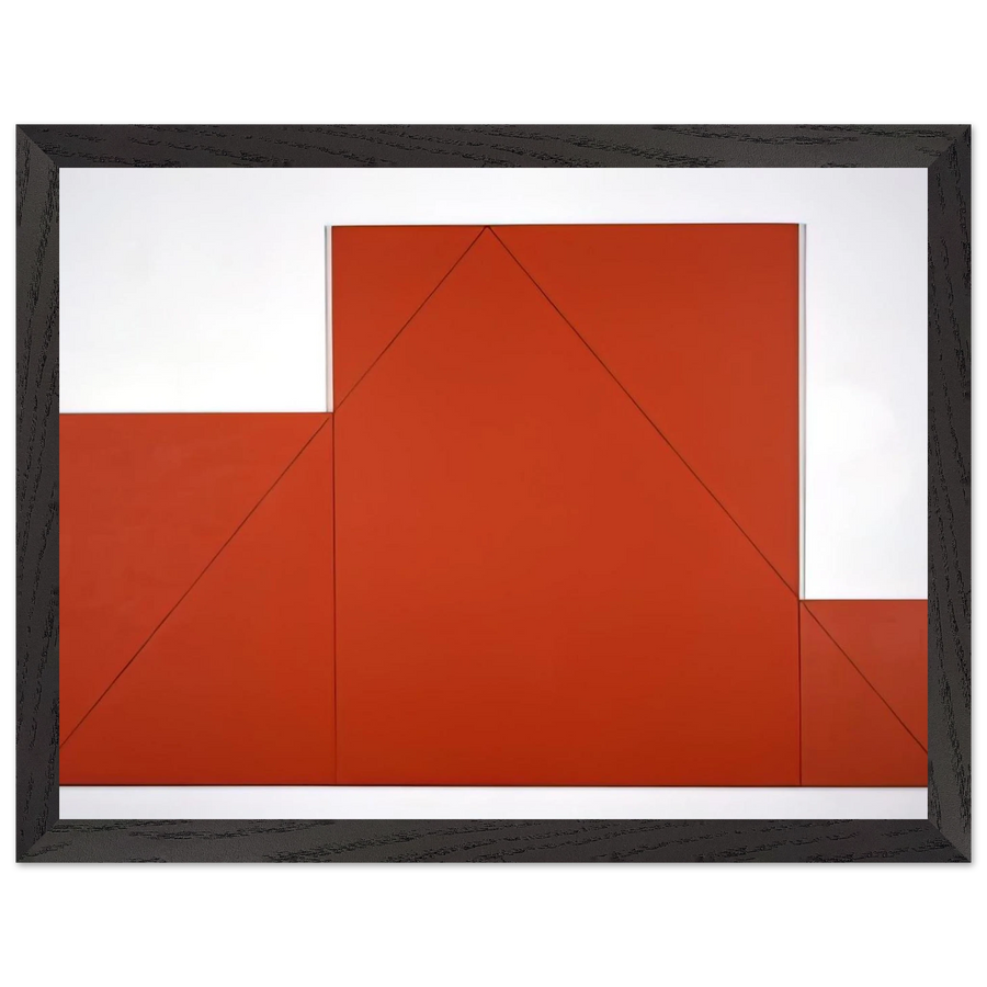 A TRIANGLE WITHIN THREE RECTANGLES 1977 by Robert Mangold — Framed art print at Zephyeer
