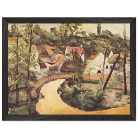 A Turn in the Road by Paul Cézanne — Framed art print at Zephyeer