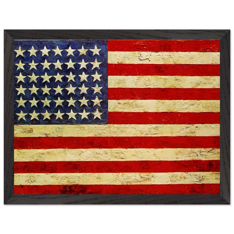 FLAG by Jasper Johns — Framed art print at Zephyeer