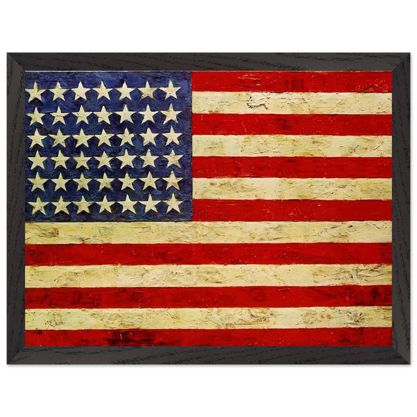FLAG by Jasper Johns — Framed art print at Zephyeer