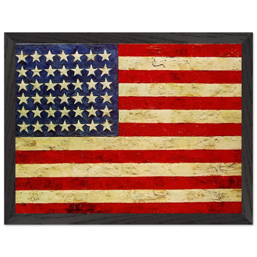 FLAG by Jasper Johns — Framed art print at Zephyeer