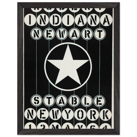 Robert Indiana, New Art, Stable New York by Robert Indiana — Framed art print at Zephyeer