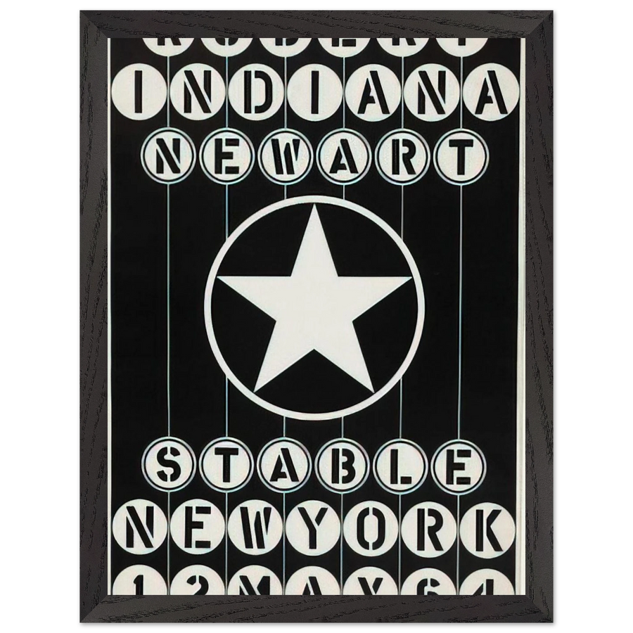 Robert Indiana, New Art, Stable New York by Robert Indiana — Framed art print at Zephyeer