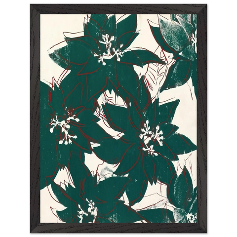 Poinsetta by Andy Warhol — Framed art print at Zephyeer
