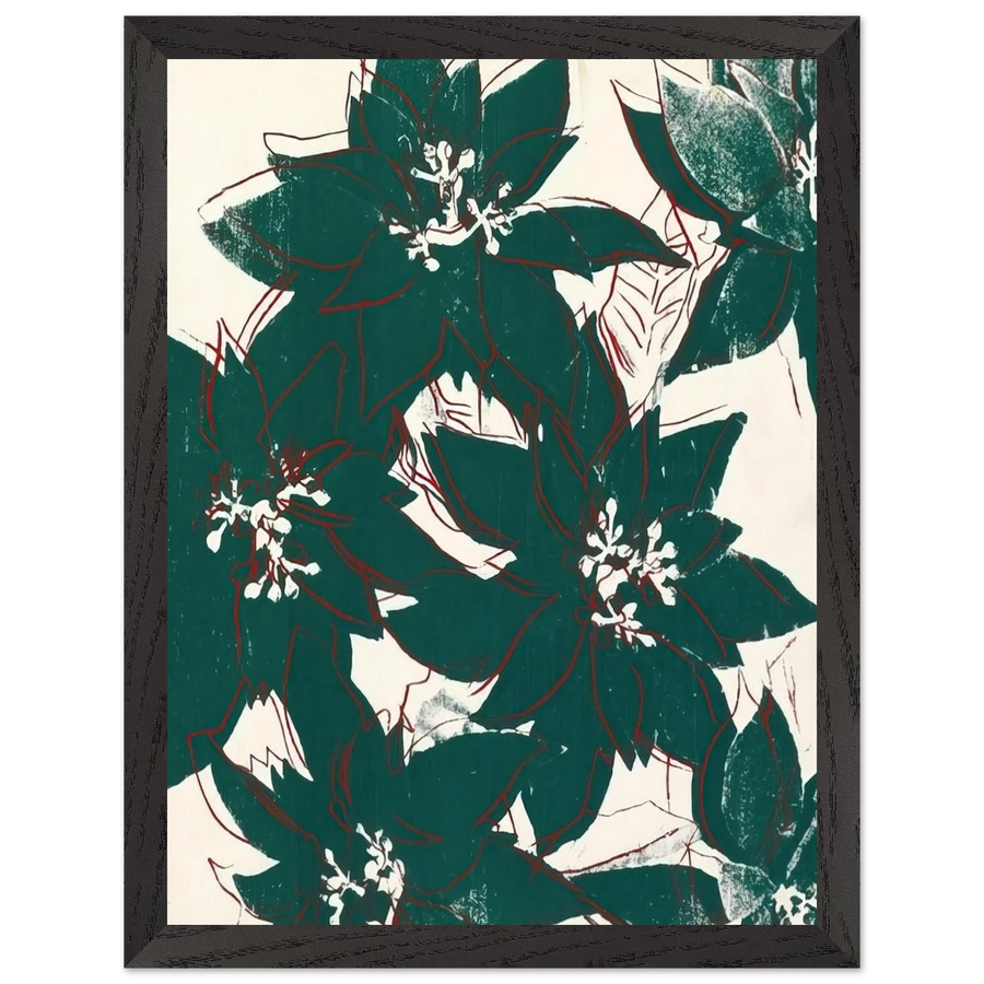 Poinsetta by Andy Warhol — Framed art print at Zephyeer