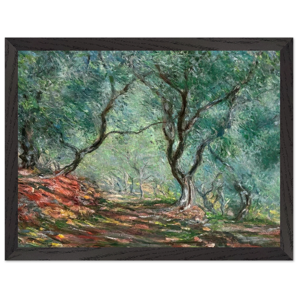 The Olive Tree Wood In The Moreno Garden by Claude Monet — Framed art print at Zephyeer
