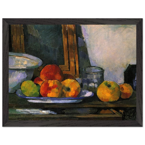 Still life with open drawer by Paul Cézanne — Framed art print at Zephyeer