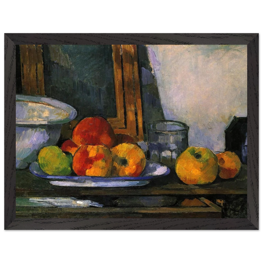 Still life with open drawer by Paul Cézanne — Framed art print at Zephyeer