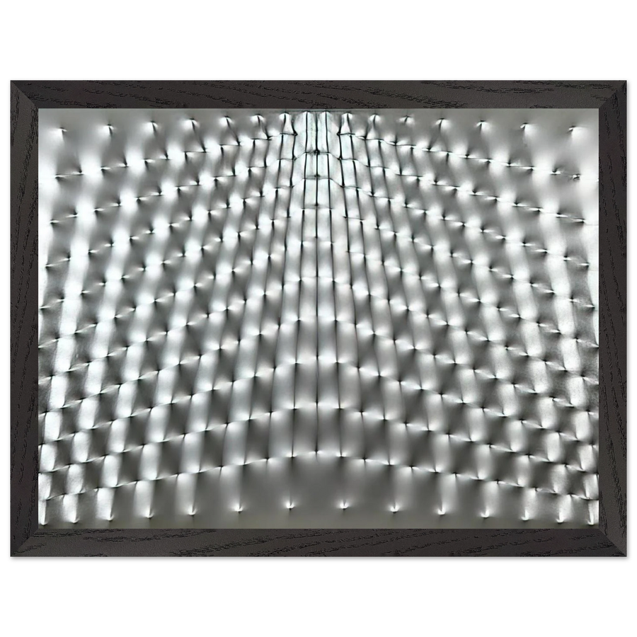 Superficie Argento - 1973 by Enrico Castellani — Framed art print at Zephyeer