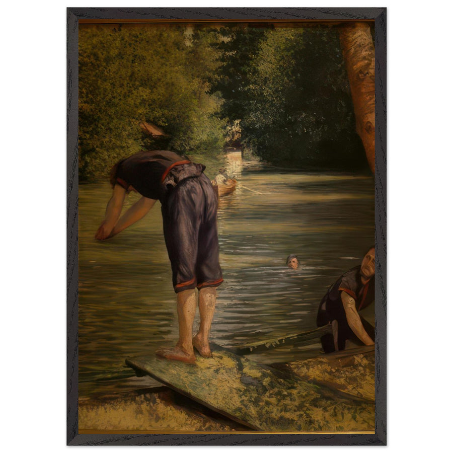 BATHERS ON THE BANKS OF THE YERRES 1878 by Gustave Caillebotte — Framed art print at Zephyeer