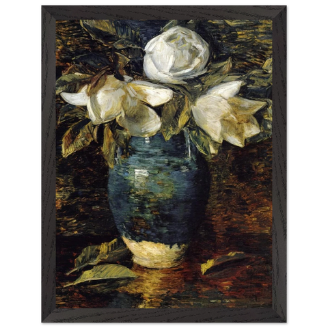 Giant Magnolias by Childe Hassam — Framed art print at Zephyeer