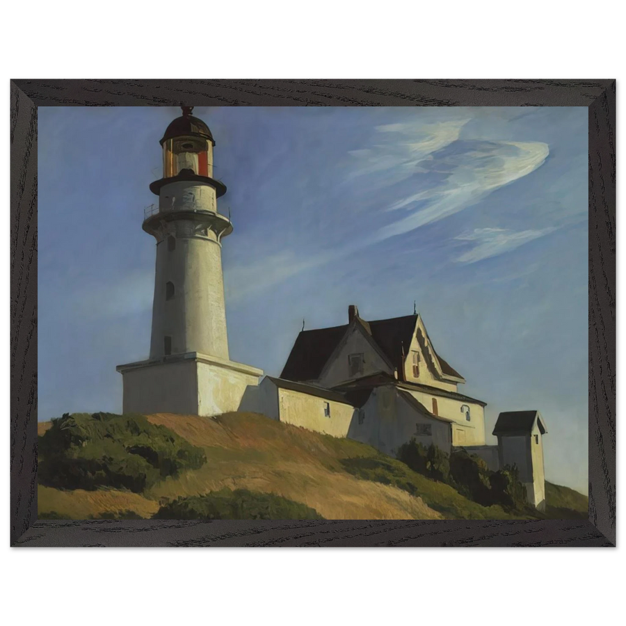Lighthouse at Two Lights by Edward Hopper — Framed art print at Zephyeer