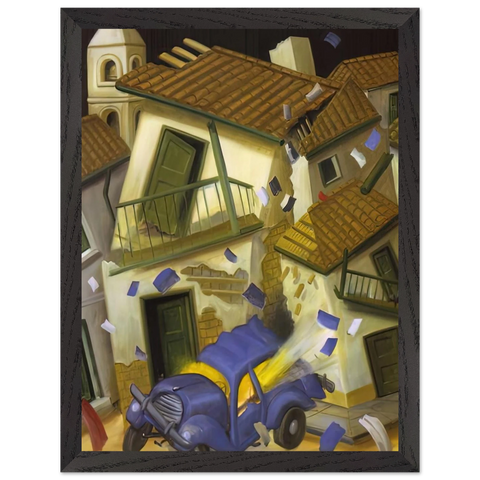 CAR BOMB by Fernando Botero — Framed art print at Zephyeer
