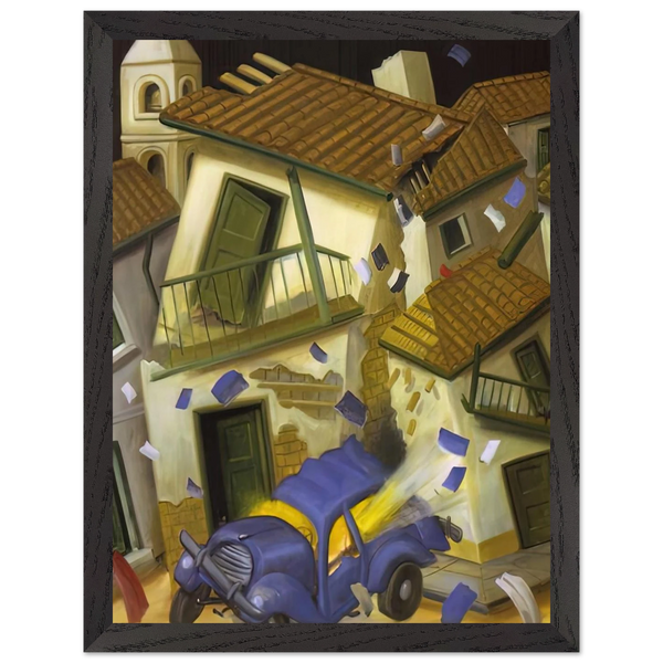 CAR BOMB by Fernando Botero — Framed art print at Zephyeer