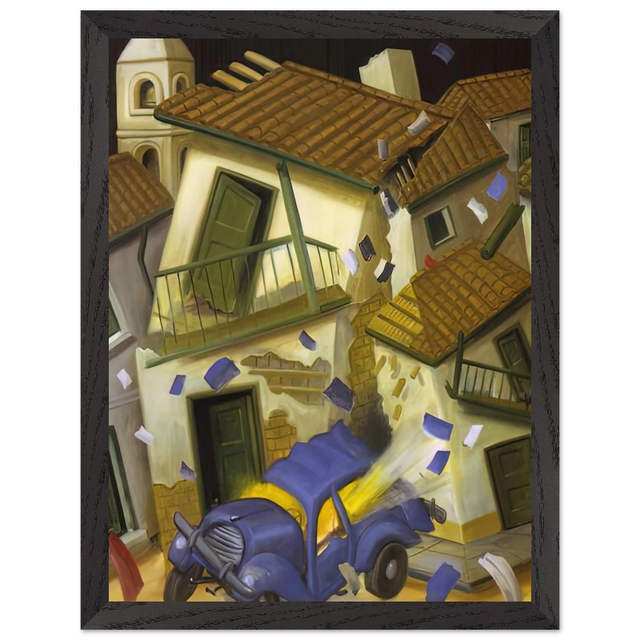 CAR BOMB by Fernando Botero — Framed art print at Zephyeer
