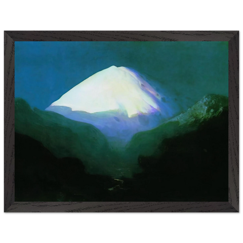 Elbrus. Moonlit Night by Arkhyp Kuindzhi — Framed art print at Zephyeer