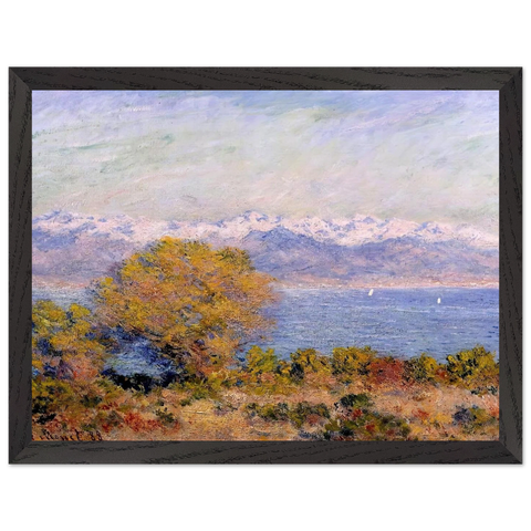 The Alps Seen from Cap d'Antibes by Claude Monet — Framed art print at Zephyeer