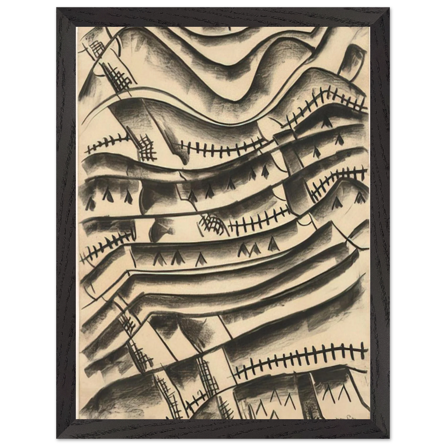 RIDGEFIELD LANDSCAPE by Man Ray — Framed art print at Zephyeer