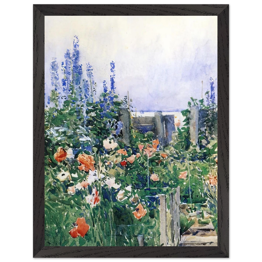 Home of the Hummingbird by Childe Hassam — Framed art print at Zephyeer