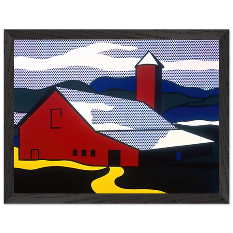 RED BARN II 1969 by Roy Lichtenstein — Framed art print at Zephyeer