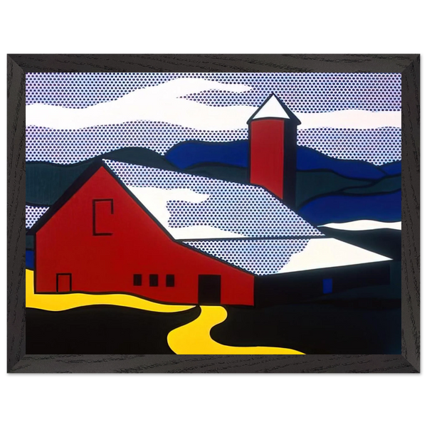 RED BARN II 1969 by Roy Lichtenstein — Framed art print at Zephyeer