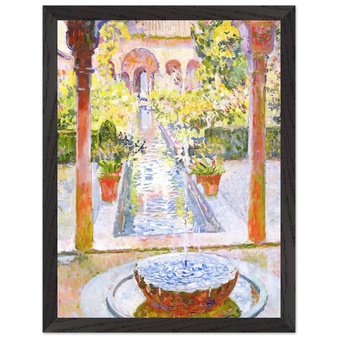 THE GARDENS OF GENERALIFE IN GRENADA 1913 by Theo van Rysselberghe — Framed art print at Zephyeer