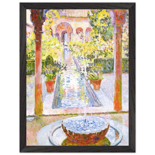 THE GARDENS OF GENERALIFE IN GRENADA 1913 by Theo van Rysselberghe — Framed art print at Zephyeer