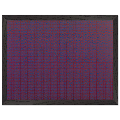 4 trames 22°5, 45°, 67°5, 90° - 1969 by Francois Morellet — Framed art print at Zephyeer