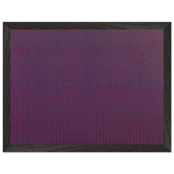 4 trames 22°5, 45°, 67°5, 90° - 1969 by Francois Morellet — Framed art print at Zephyeer