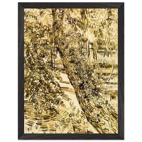 Tree with Ivy in the Asylum Garden by Vincent van Gogh — Framed art print at Zephyeer