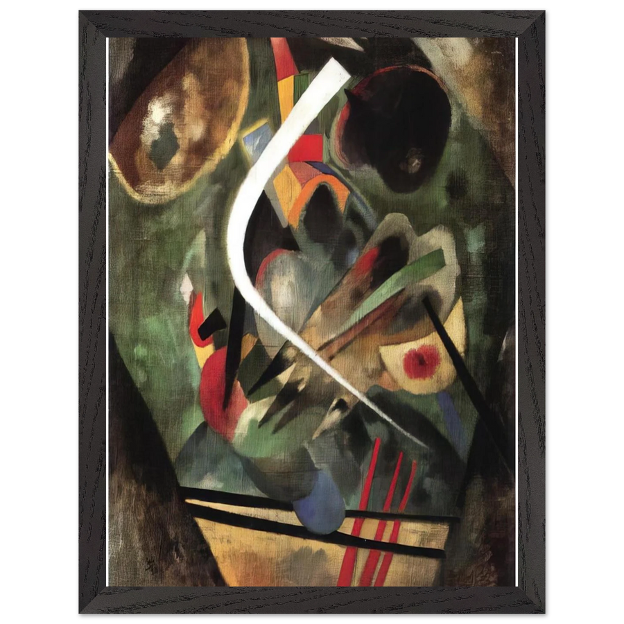 WHITE STROKE 1920 by Wassily Kandinsky — Framed art print at Zephyeer