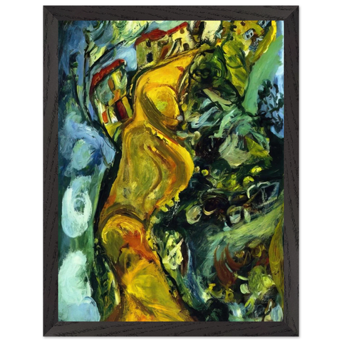 STREET AT CAGNES 1923 by Chaim Soutine — Framed art print at Zephyeer