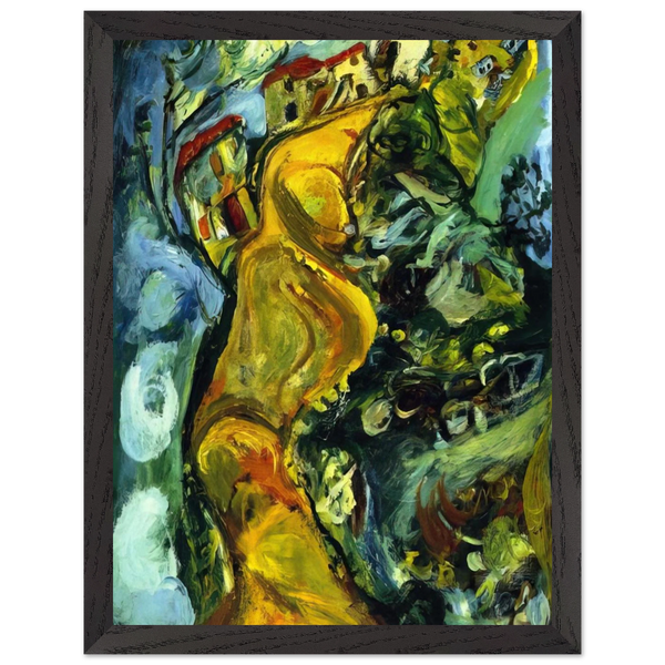 STREET AT CAGNES 1923 by Chaim Soutine — Framed art print at Zephyeer