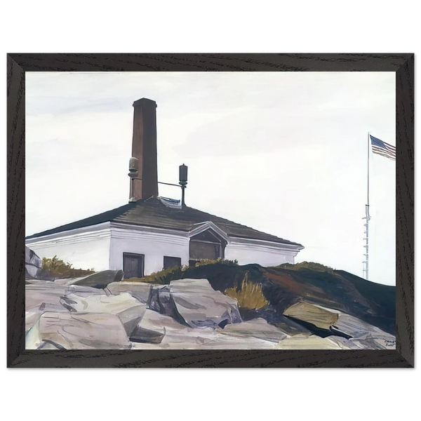 House of the Foghorn, I by Edward Hopper — Framed art print at Zephyeer