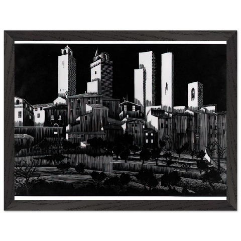 SAN GIMIGNANO by MC Escher — Framed art print at Zephyeer
