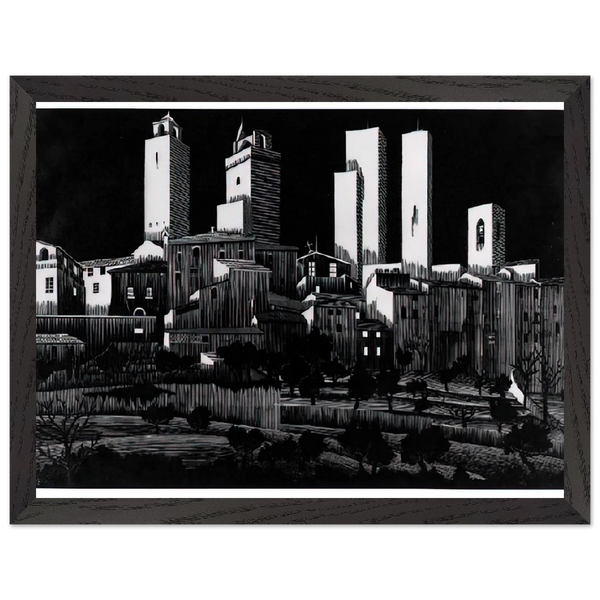 SAN GIMIGNANO by MC Escher — Framed art print at Zephyeer