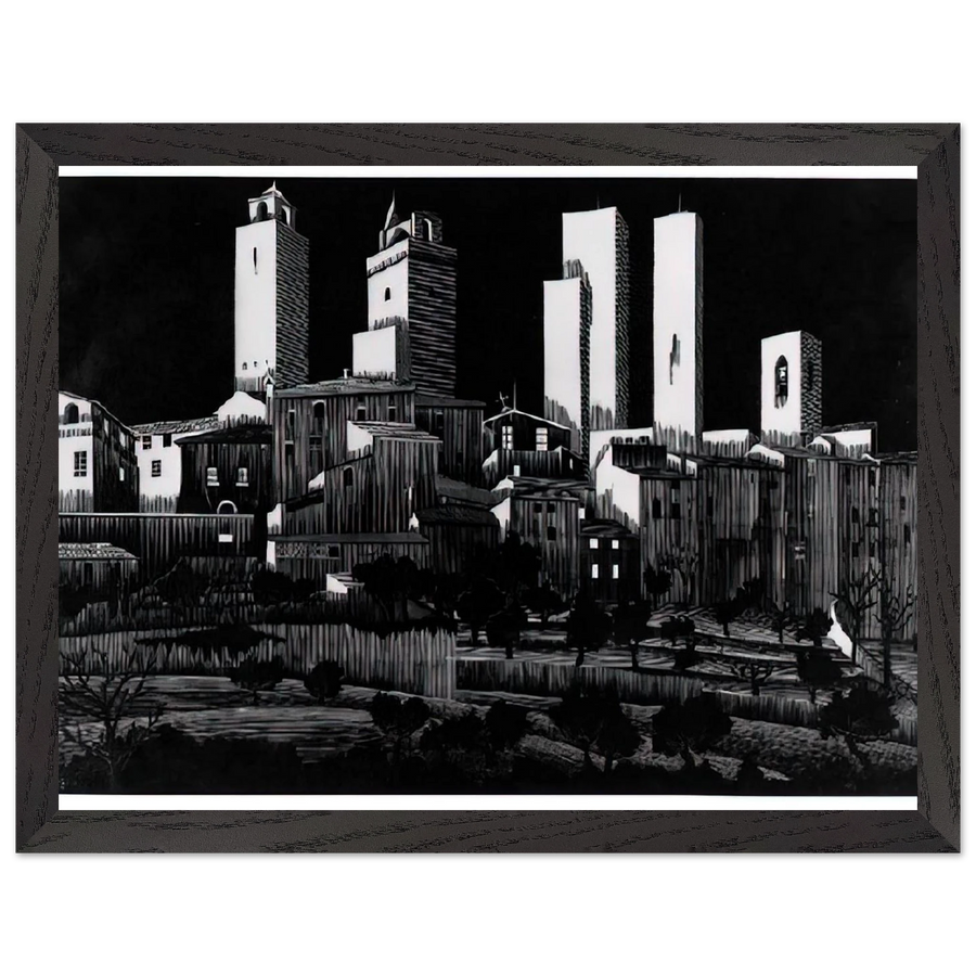 SAN GIMIGNANO by MC Escher — Framed art print at Zephyeer