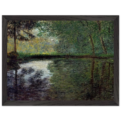 The Pond at Montgeron 2 by Claude Monet — Framed art print at Zephyeer
