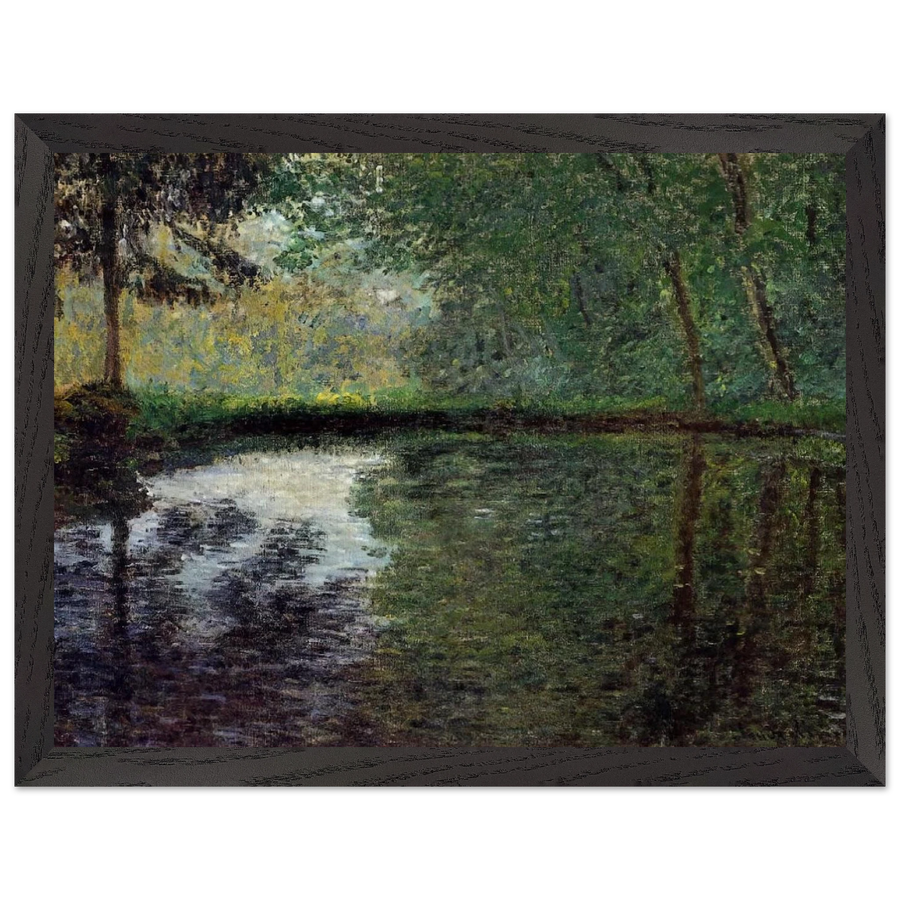 The Pond at Montgeron 2 by Claude Monet — Framed art print at Zephyeer