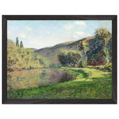 The Arm of the Siene at Jeufosse, Afternoon by Claude Monet — Framed art print at Zephyeer