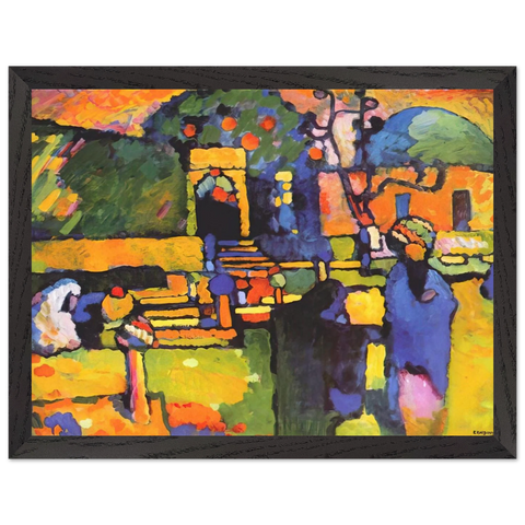 ARABS I CEMETERY 1909 by Wassily Kandinsky — Framed art print at Zephyeer