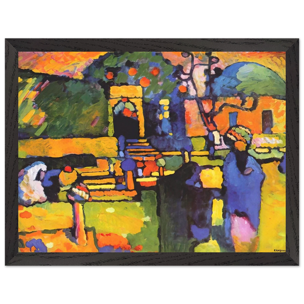 ARABS I CEMETERY 1909 by Wassily Kandinsky — Framed art print at Zephyeer