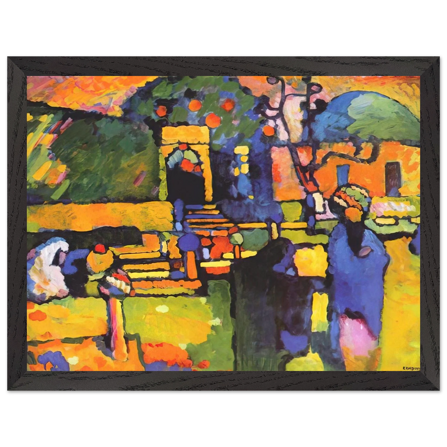 ARABS I CEMETERY 1909 by Wassily Kandinsky — Framed art print at Zephyeer