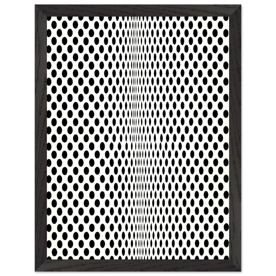FISSION 1963 by Bridget Riley — Framed art print at Zephyeer