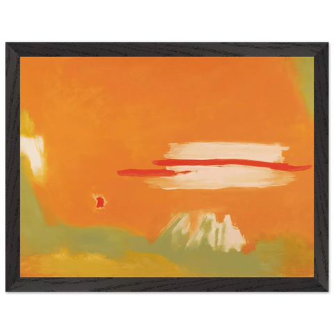 RED ACROSS 1996 by Esteban Vicente — Framed art print at Zephyeer