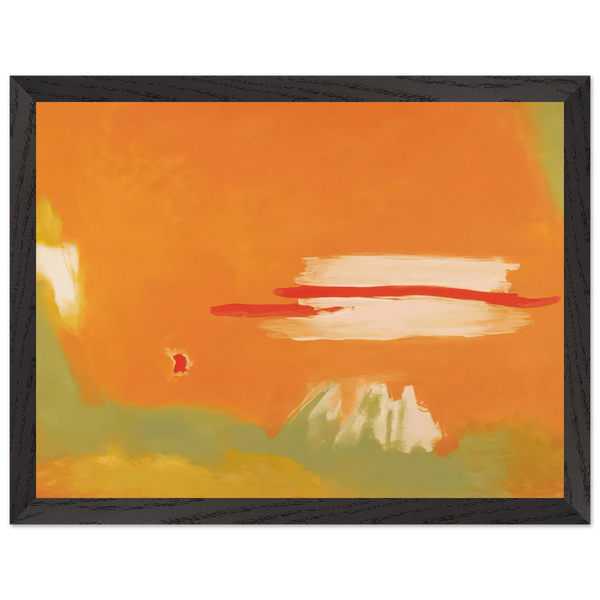 RED ACROSS 1996 by Esteban Vicente — Framed art print at Zephyeer